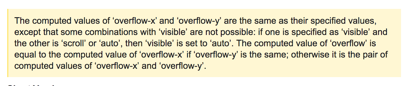 overflow