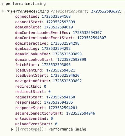 performance.timing