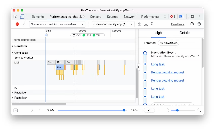 View renderer activity